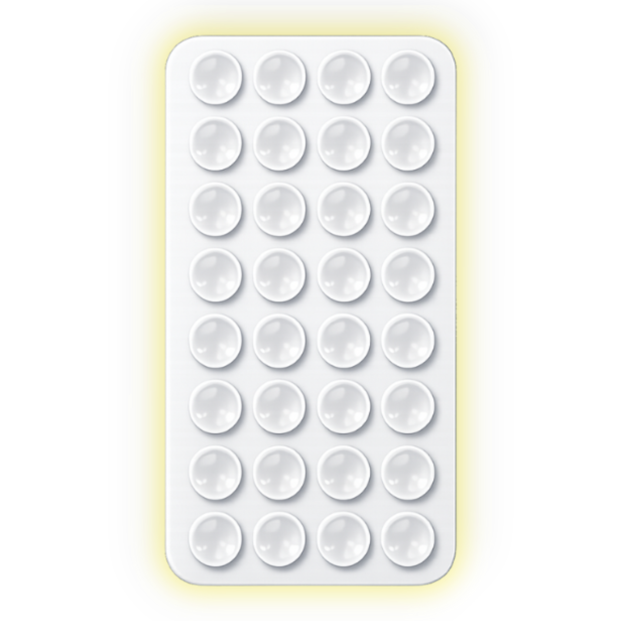 Frosted White Stickify™ Suction Grip Pad