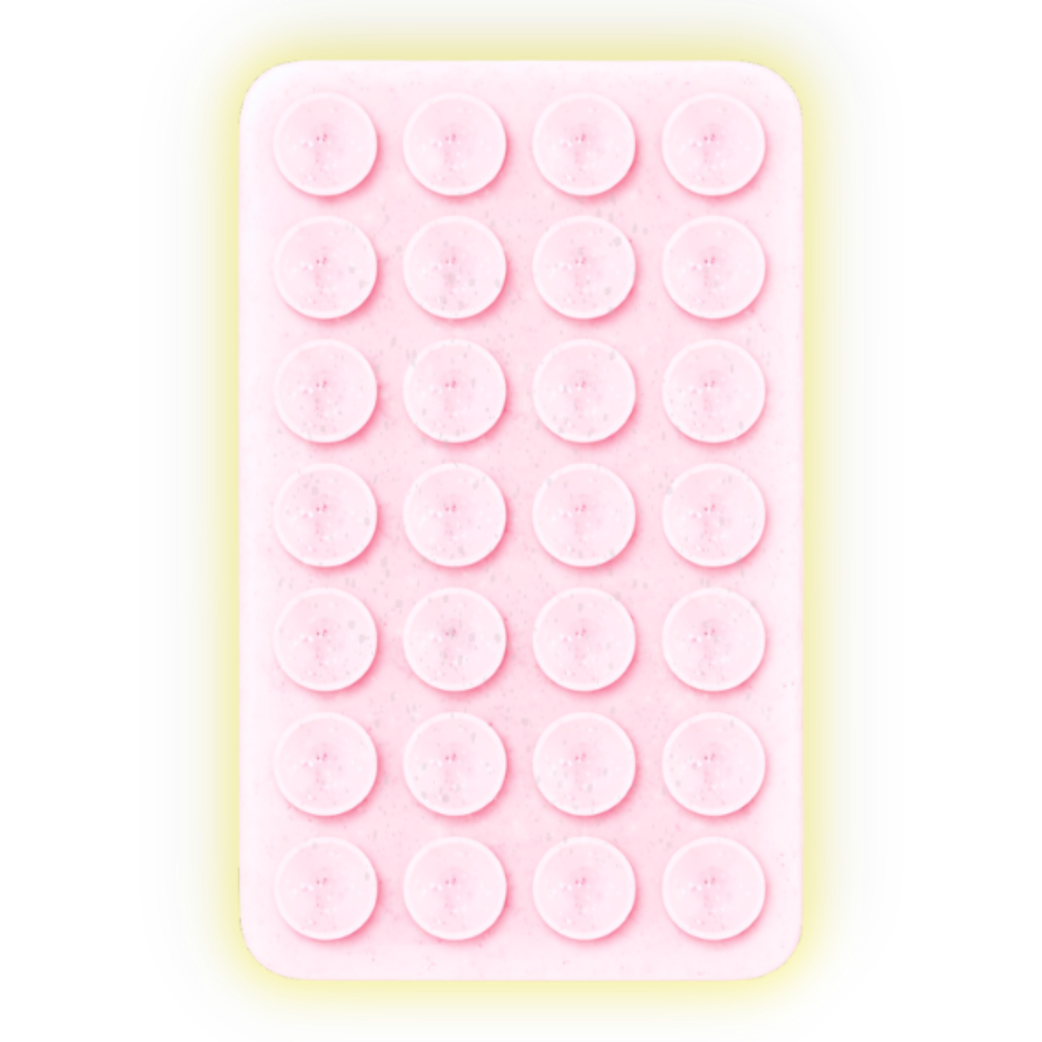 Pink Glitter Stickify™ Suction Grip Pad